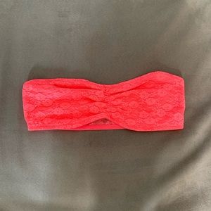 Pink brand lace bralette